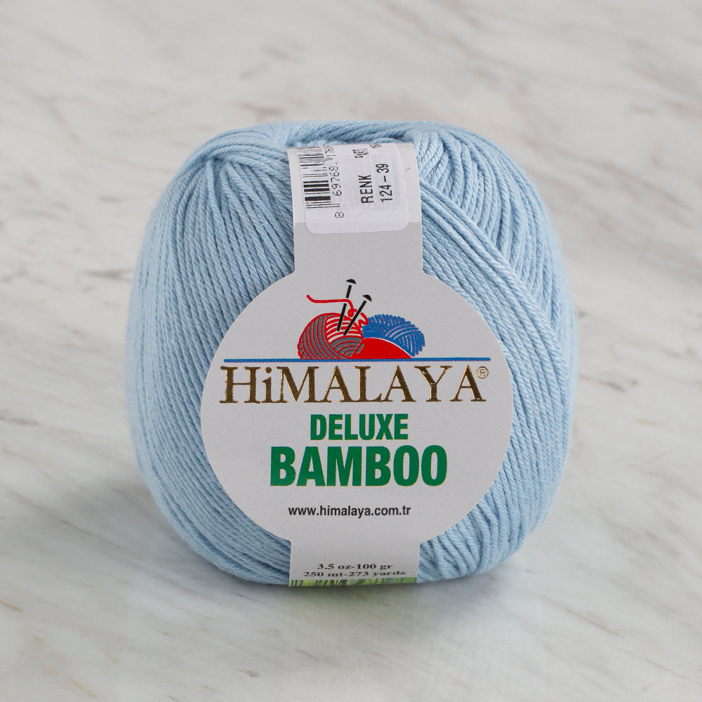 Himalaya Deluxe Bamboo Bebe Mavi El Örgü İpi 124-39